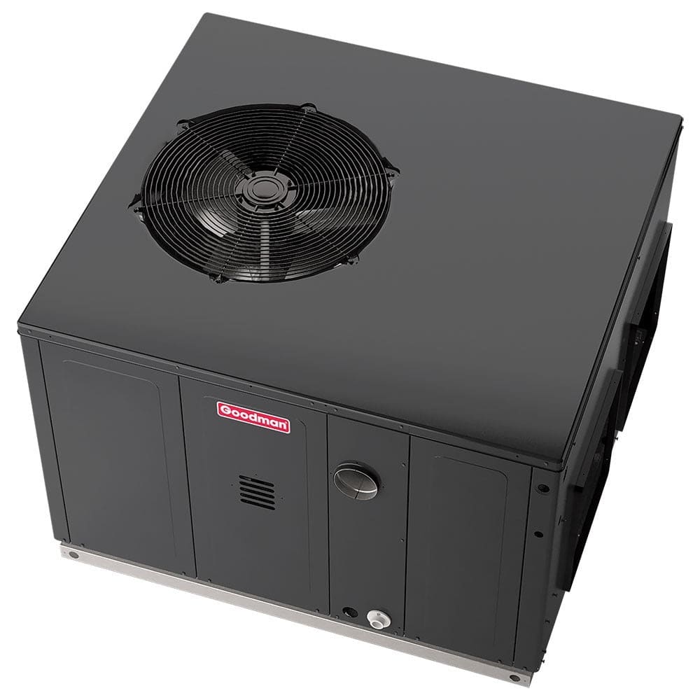 Goodman 2 Ton 14.5 SEER Dual-Fuel Packaged Unit - Top Right Angle