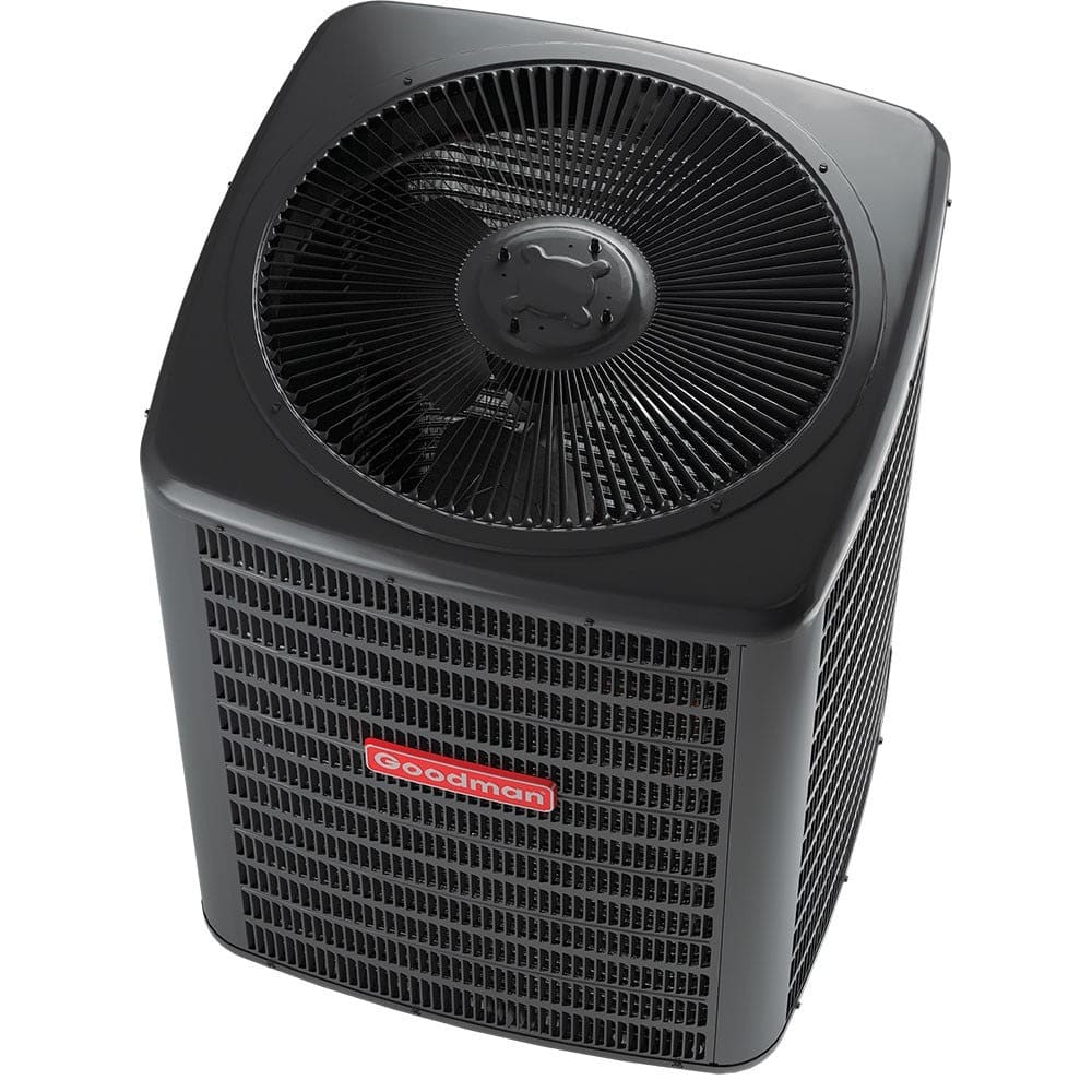 Goodman 3.5 Ton 13 SEER Air Conditioner Condenser - Top Right Angle