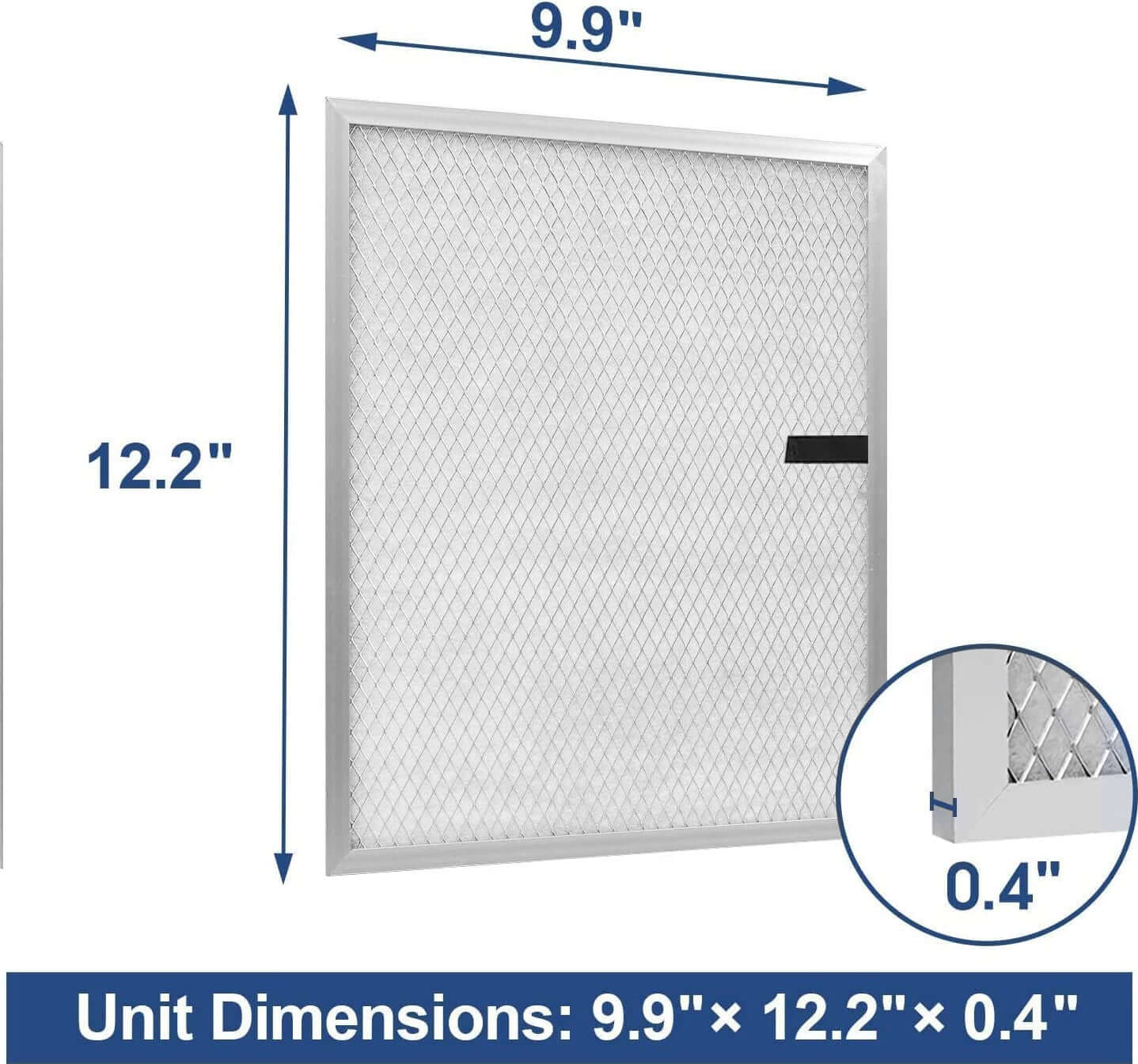 Enhanced Air Filtration for your AlorAir Storm LGR Extreme Commercial Dehumidifier with Merv-8 Filter's 9.9"x12.2"x0.4" Dimensions