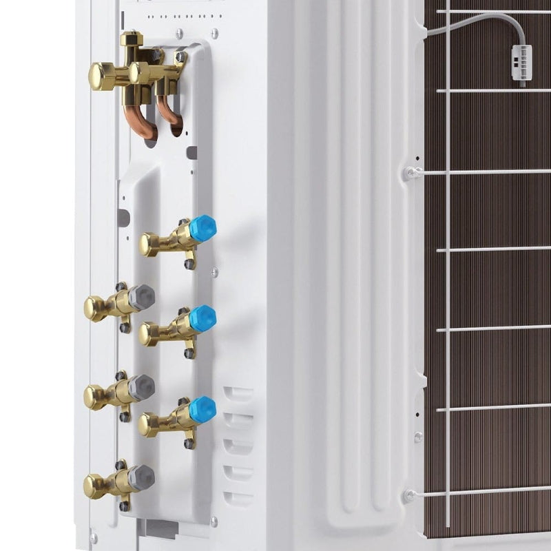 MRCOOL DIY 4th Gen 3-Zone 36K BTU Heat Pump System Condenser- Side Panel View