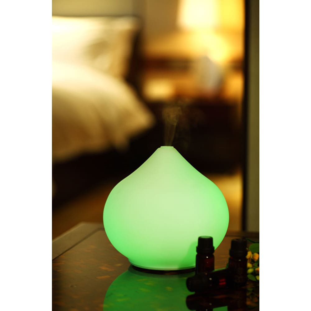 SPT SA-053: Ultrasonic Aroma Diffuser/Humidifier with Glass Dome - Green Ambiance