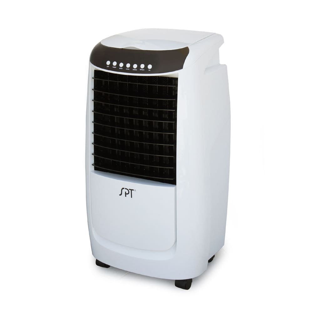 SPT SF-6N25: Evaporative Air Cooler with 3D Cooling Pad - Right Front View