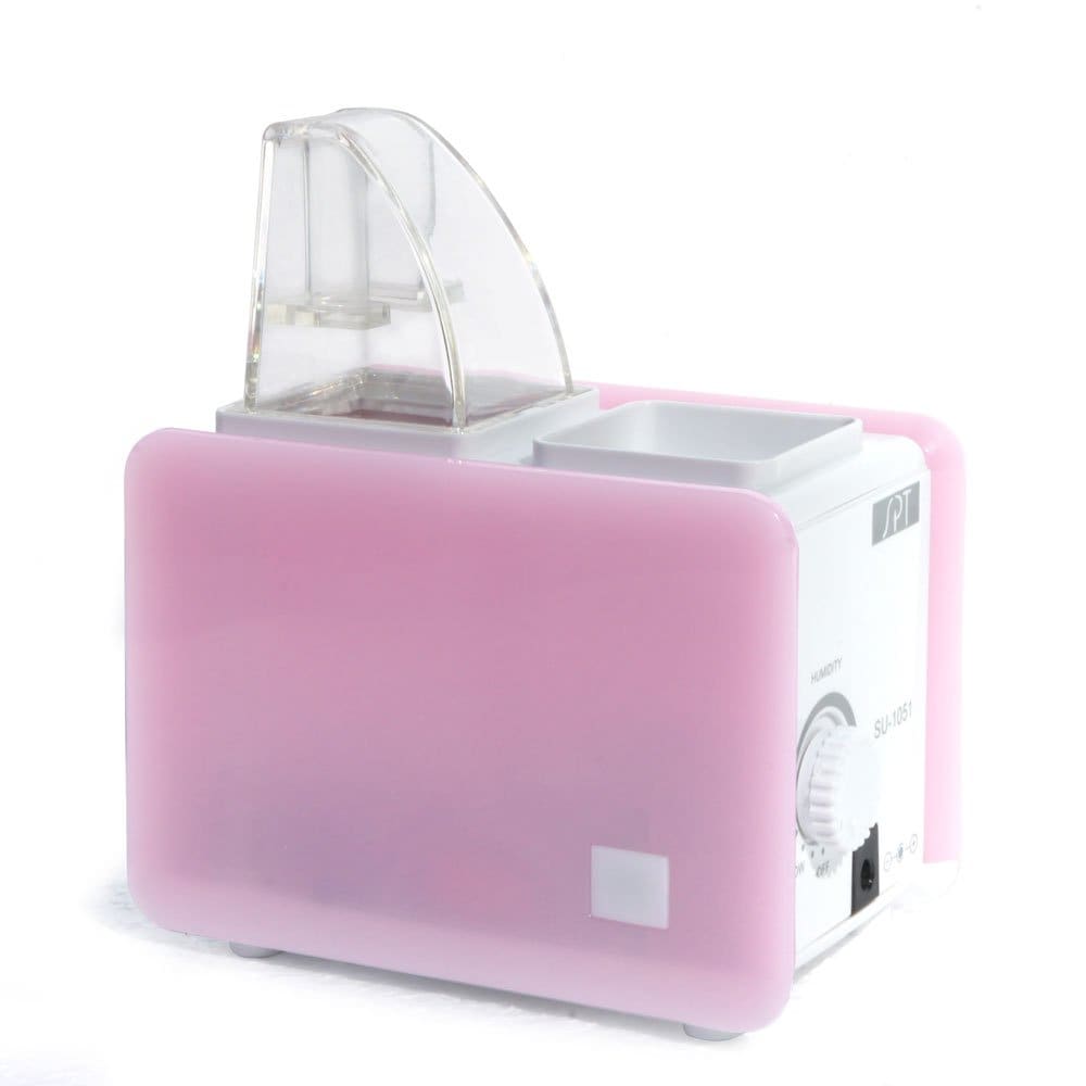 SPT SU-1051B: Personal Humidifier Pink - Left Front View