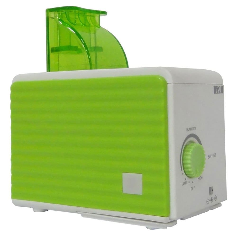 SPT SU-1052: Personal Humidifier with ION - Green and White Left Front View